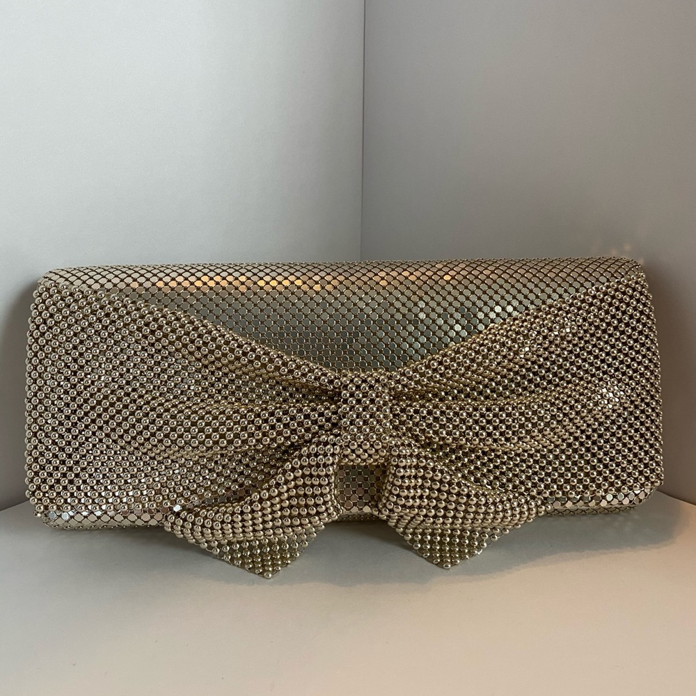 Jessica McClintok gold clutch